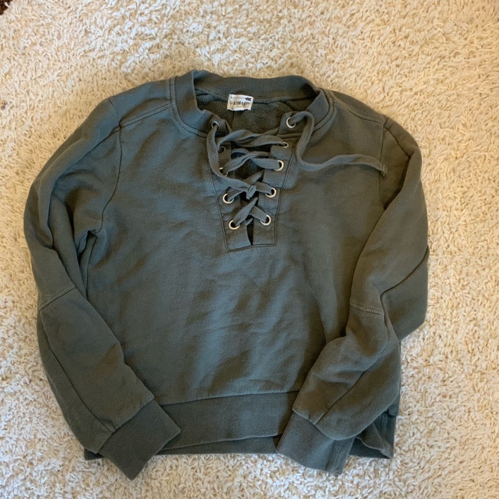 PAC SUN lace up sweater